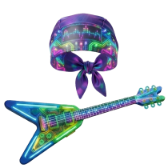 Neonowa gwiazda rocka