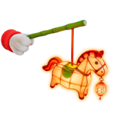 Lampion w kształcie kucyka