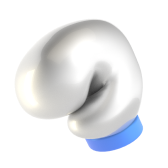 Silver Boxing Gloves
